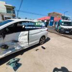 Ambul&acirc;ncia do SAMU se envolve em colis&atilde;o com Honda City que bate em port&atilde;o de resid&ecirc;ncia em Ji-Paran&aacute;&nbsp;