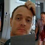 IMAGENS CHOCANTES: feminicida aparece ensanguentado após matar a esposa e atacar a própria filha